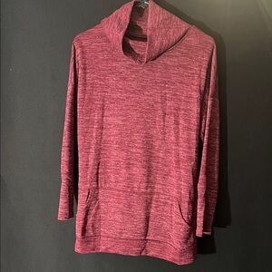 Women's Maroon Cowl Neck Sweater